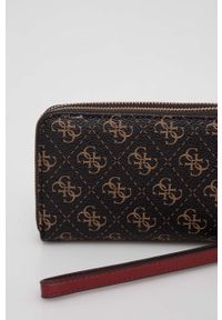 Guess portfel i pasek kolor brązowy. Kolor: brązowy #7