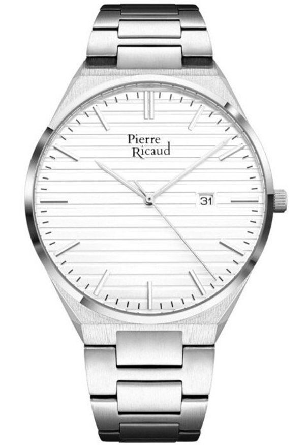 Zegarek męski Pierre Ricaud P91025.5113Q srebrny. Kolor: srebrny