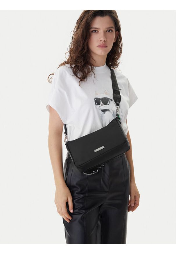 Karl Lagerfeld - KARL LAGERFELD Torebka B1W30018 Czarny. Kolor: czarny. Materiał: skórzane