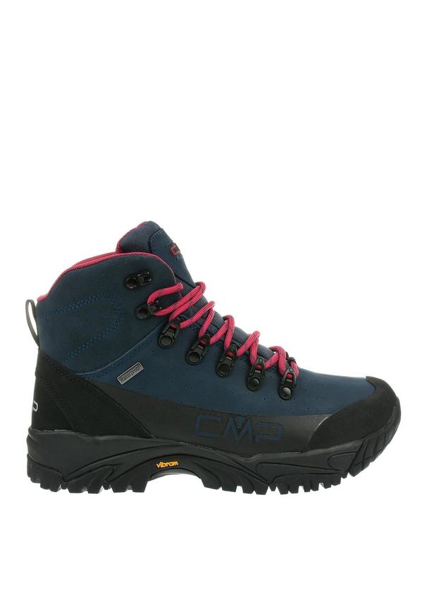 Buty trekkingowe damskie CMP Dhenieb granatowe. Wysokość cholewki: za kostkę. Zapięcie: sznurówki. Kolor: wielokolorowy. Materiał: guma, skóra, zamsz, materiał, syntetyk. Szerokość cholewki: normalna