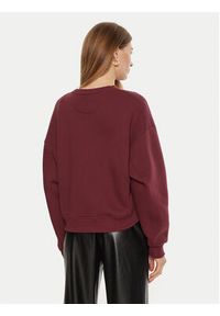 Guess Bluza W4BQ07 K9Z21 Bordowy Regular Fit. Kolor: czerwony. Materiał: syntetyk, bawełna #4
