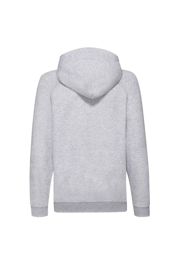 FRUIT OF THE LOOM - Lekka Bluza Z Kapturem Dla Dzieci. Typ kołnierza: kaptur. Kolor: szary