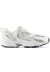 Buty dziecięce New Balance PZ530GA – białe. Kolor: biały. Materiał: guma, syntetyk, materiał. Szerokość cholewki: normalna #1