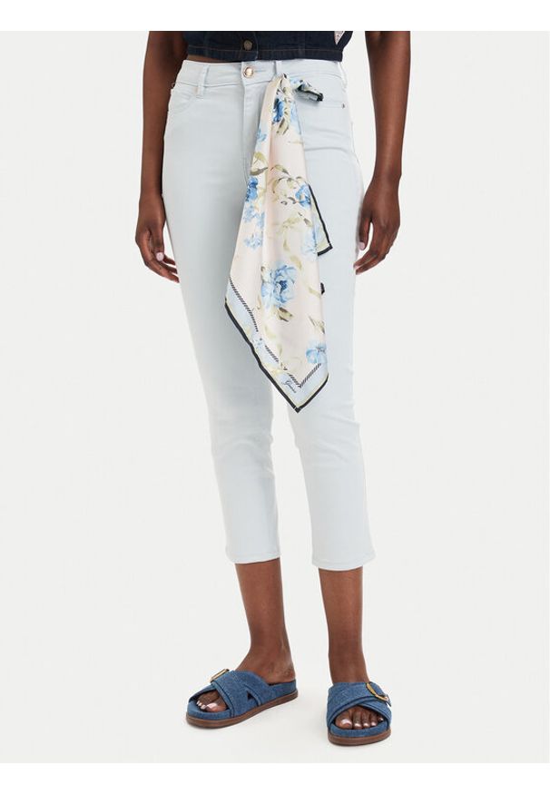 Guess Jeansy W5GA91 W93CM Niebieski jasny Skinny Fit. Kolor: niebieski