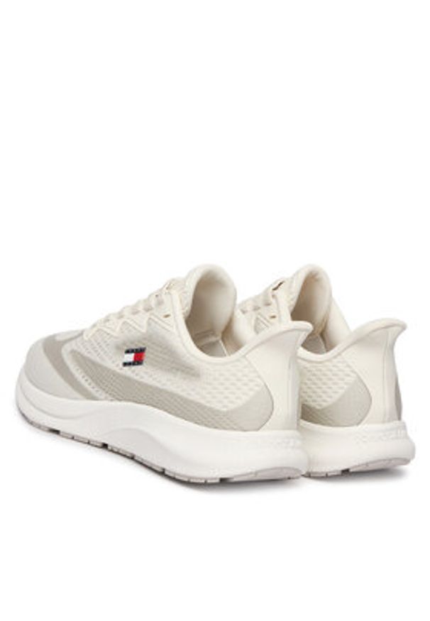Tommy Jeans Sneakersy Runner Knitted EM0EM01713 Écru. Kolor: kremowy. Materiał: materiał