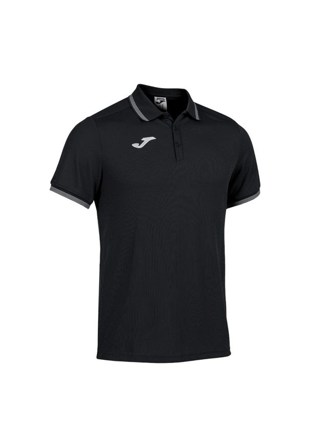 Koszulka polo tenisowa męska Joma Campus III. Typ kołnierza: polo. Kolor: czarny. Sport: tenis