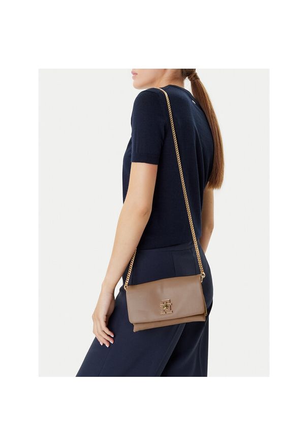 TOMMY HILFIGER - Torebka Tommy Hilfiger. Kolor: beżowy