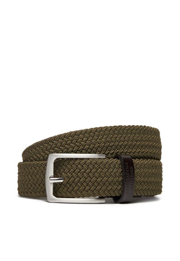Aeronautica Militare Pasek Męski 252CI0307UCT03454 Zielony. Kolor: zielony. Materiał: materiał