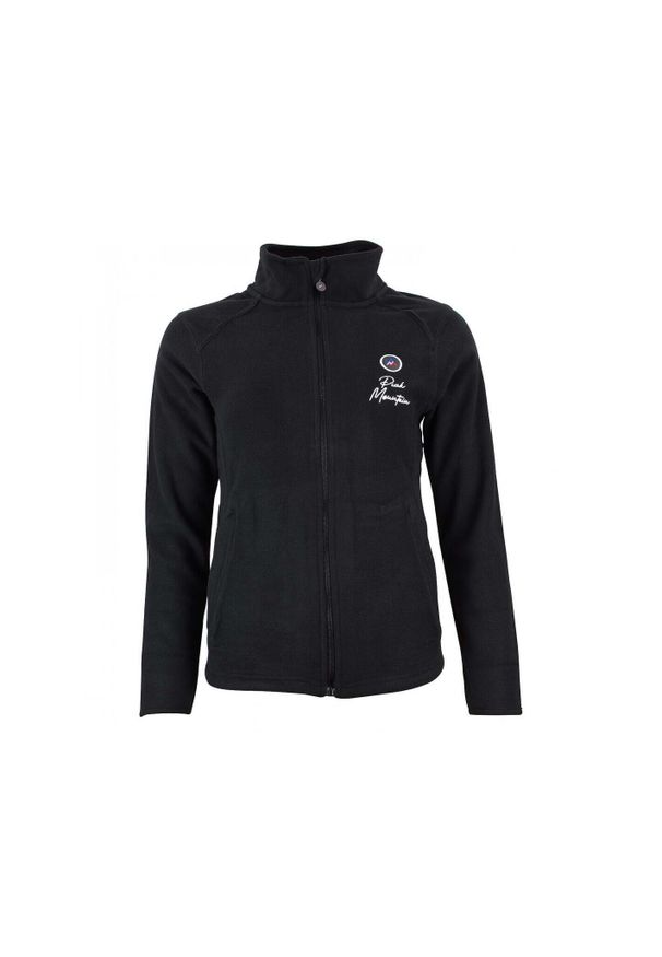 PEAK MOUNTAIN - Damski polar Peak Mountain Adaro. Kolor: czarny. Materiał: polar. Sport: turystyka piesza