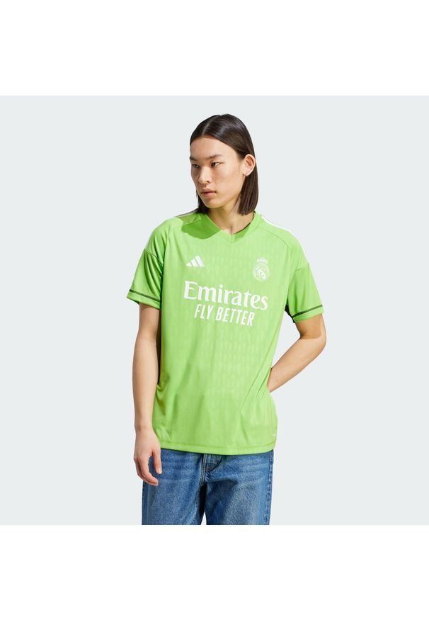 Adidas - Real Madrid Condivo 22 Home Goalkeeper Jersey. Kolor: zielony. Materiał: jersey. Sport: piłka nożna