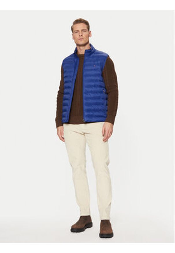 TOMMY HILFIGER - Tommy Hilfiger Kamizelka MW0MW37677 Niebieski Regular Fit. Kolor: niebieski. Materiał: syntetyk