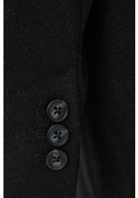 Vero Moda - Płaszcz z domieszką wełny. Okazja: na co dzień. Kolor: czarny. Materiał: wełna. Wzór: gładki. Styl: casual, klasyczny #3