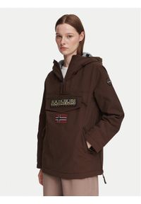 Napapijri Kurtka anorak Rainforest W Pkt 4 NP0A4GM6 Brązowy Regular Fit. Kolor: brązowy. Materiał: syntetyk #1