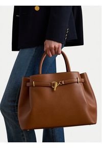 Lauren Ralph Lauren - LAUREN RALPH LAUREN Torebka 431P03417001 Brązowy. Kolor: brązowy. Materiał: skórzane #3