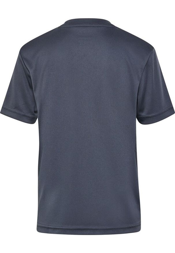 Hummel Koszulka poliestrowa sportowa Poly Logo Jersey Kids. Kolor: szary. Materiał: jersey, poliester