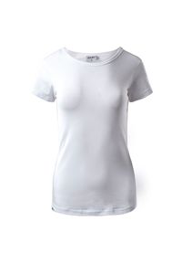 Hi-tec - Koszulka damska Hi-Tec Lady Puro - biała, Rozmiar L. Kolor: biały. Materiał: elastan, bawełna, materiał. Sport: fitness #1