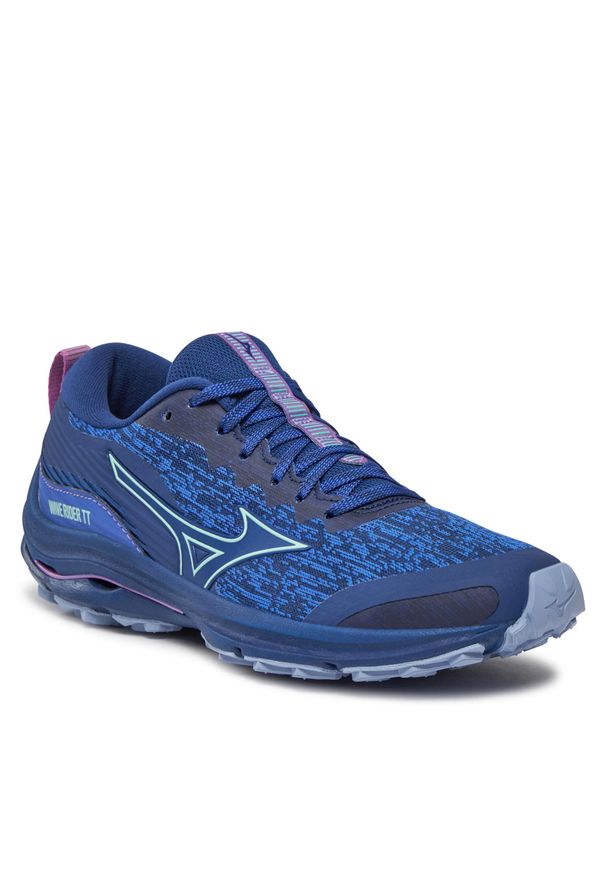 Buty Mizuno Wave Rider Tt J1GD2232 Bdepths/Bglass/Vorchid 21. Kolor: niebieski. Model: Mizuno Wave