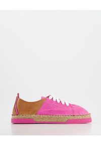 Venezia - ESPADRYLE DAMSKIE 4028050 FUXIA. Materiał: syntetyk, materiał, skóra. Obcas: na obcasie. Wysokość obcasa: średni