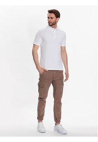 Blauer Polo 23SBLUT02348 Biały Regular Fit. Typ kołnierza: polo. Kolor: biały. Materiał: bawełna #4