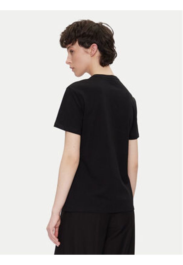 Hugo - HUGO T-Shirt Damacia_4 50539101 Czarny Regular Fit. Kolor: czarny. Materiał: bawełna