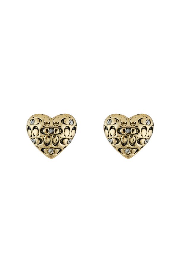 Coach Kolczyki 37463847 Złoty. Materiał: metalowe. Kolor: złoty