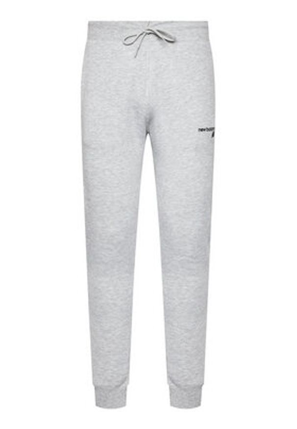 New Balance Spodnie dresowe C C F Pant MP03904 Szary Athletic Fit. Kolor: szary. Materiał: dresówka, bawełna