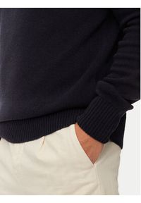 Lacoste Sweter AH3052 Granatowy Regular Fit. Kolor: niebieski. Materiał: wełna #4