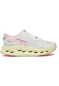 skechers - Adidasy Skechers Max Cushioning Glide, Kobiety. Kolor: biały. Materiał: materiał. Sport: fitness