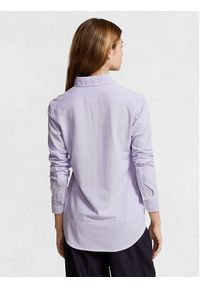 Polo Ralph Lauren Koszula Ls Knt Ox St 211924258001 Fioletowy Slim Fit. Typ kołnierza: polo. Kolor: fioletowy. Materiał: bawełna #5