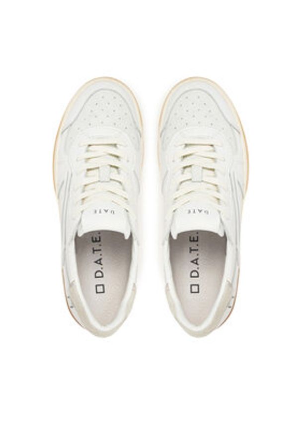 D.A.T.E. Sneakersy Hill Low W421-TP-CA Biały. Kolor: biały. Materiał: skóra