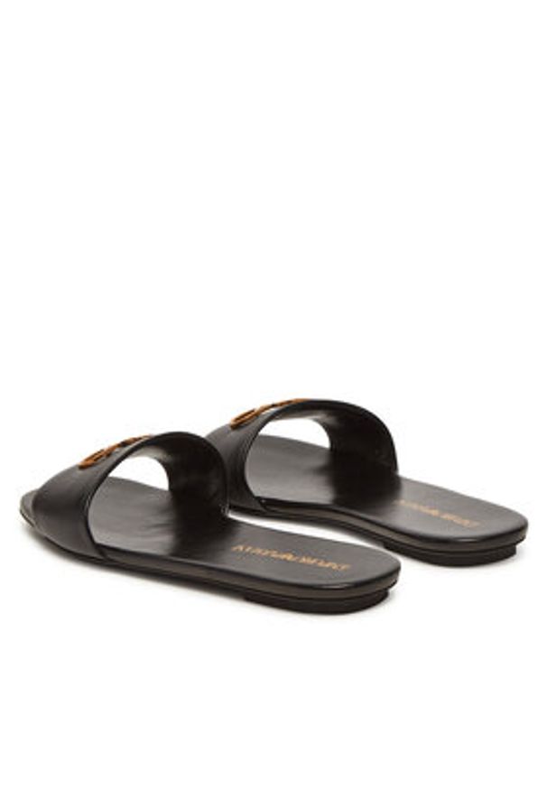 Emporio Armani Sandały X3P846 XF271 00002 Czarny. Kolor: czarny. Materiał: skóra