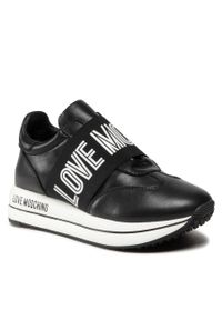 Love Moschino - Sneakersy LOVE MOSCHINO JA15394G1FIE0000 Nero. Kolor: czarny. Materiał: skóra #1