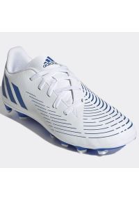 Adidas - Buty piłkarskie adidas Predator Edge.4 FxG Jr GW2368 białe białe. Zapięcie: sznurówki. Kolor: biały. Materiał: syntetyk, guma. Sport: piłka nożna