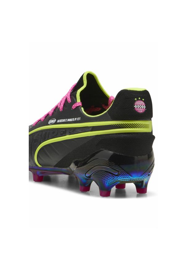 Puma - Buty piłkarskie unisex KING ULTIMATE × KIDSUPER FG/AG PUMA. Kolor: czarny, szary, wielokolorowy, zielony. Sport: piłka nożna