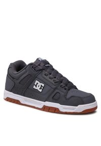 Sneakersy DC Stag 320188 Grey/Gum(2GG). Kolor: szary. Materiał: skóra #1