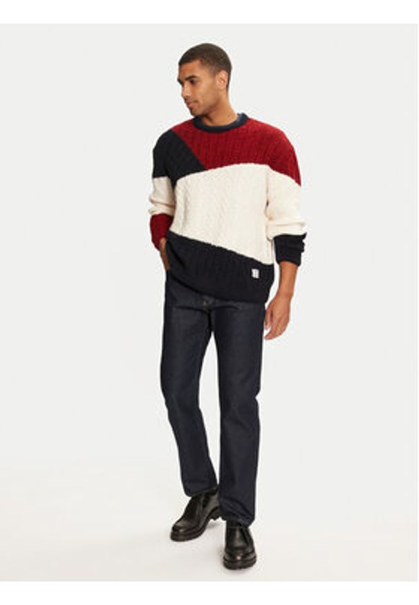 Pepe Jeans Sweter Court PM702475 Kolorowy Regular Fit. Materiał: syntetyk. Wzór: kolorowy