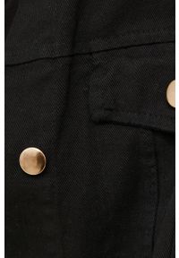 Answear Lab kurtka jeansowa damska kolor czarny przejściowa oversize. Kolor: czarny. Materiał: jeans. Wzór: gładki. Styl: wakacyjny #4
