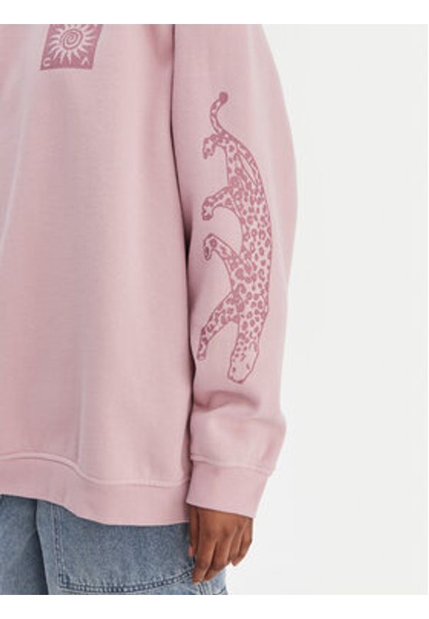 RVCA Bluza 23B463504 Fioletowy Regular Fit. Kolor: fioletowy. Materiał: bawełna