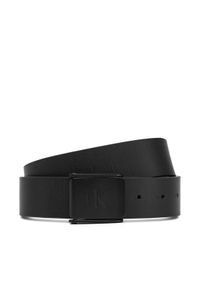 Calvin Klein Jeans Pasek Męski Clamp Casual Plaque Buckle 3.8Mm LV04G7000G Czarny. Kolor: czarny. Materiał: skóra. Styl: casual