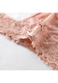 Intica - Majtki z koronkowym pasem miękkie i dopasowane Prisca. Kolor: beżowy. Materiał: koronka #2