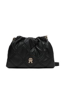 TOMMY HILFIGER - Tommy Hilfiger Torebka Th Feminine Mini Crossover AW0AW18718 Czarny. Kolor: czarny. Materiał: skórzane #1