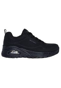 skechers - Buty do chodzenia damskie Skechers Uno Rugged. Kolor: czarny. Materiał: materiał, syntetyk. Szerokość cholewki: normalna. Sport: turystyka piesza