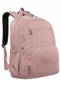 Plecak damski Peterson PTN 3304-CO liliowy. Kolor: liliowy. Materiał: materiał #1