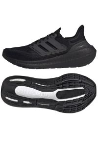Adidas - Buty do biegania adidas Ultraboost Light M GZ5166 czarne. Kolor: czarny. Materiał: syntetyk, guma. Szerokość cholewki: normalna #4