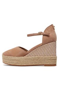 BOSS - Boss Espadryle Madeira Wedge Sdcveb 50516717 Brązowy. Kolor: brązowy. Materiał: skóra, zamsz #6