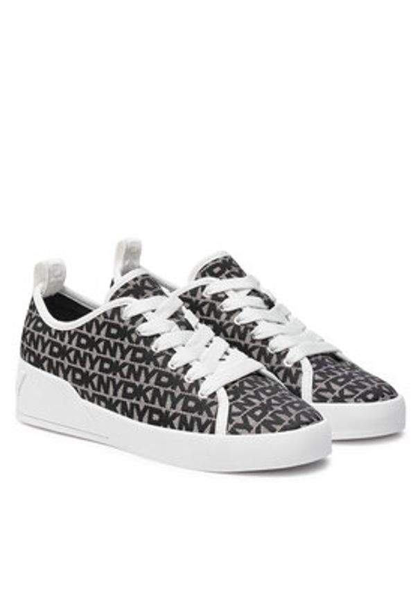 DKNY Trampki K3415881 Czarny. Kolor: czarny. Materiał: materiał