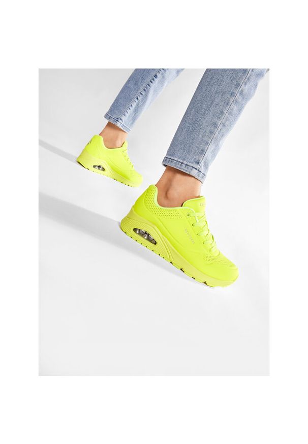 skechers - Sneakersy Skechers. Kolor: żółty