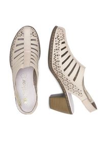 Rieker Półbuty 40959-60 Beżowy. Kolor: beżowy. Materiał: skóra #6