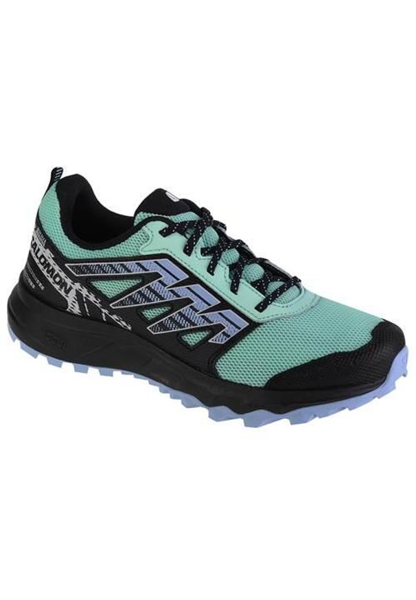 salomon - Buty do biegania damskie Salomon Wander. Zapięcie: sznurówki. Kolor: zielony. Materiał: tkanina. Szerokość cholewki: normalna