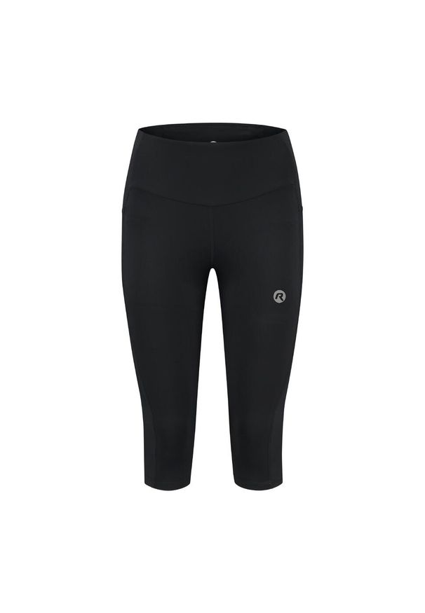 ROGELLI - Damskie spodnie 3/4 do biegania Rogelli Essential. Kolor: czarny